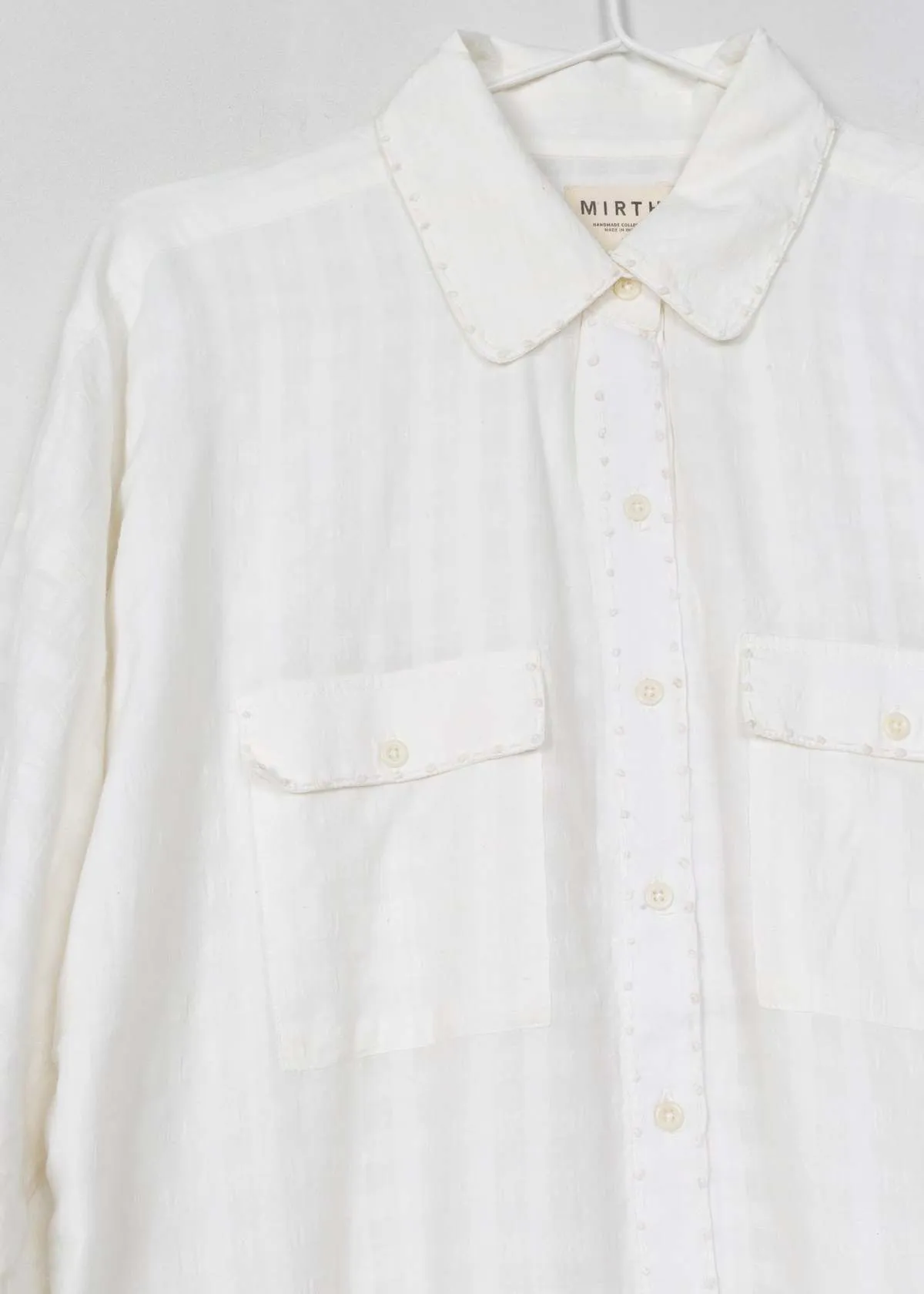 Kyoto House Dress - White Boxweave