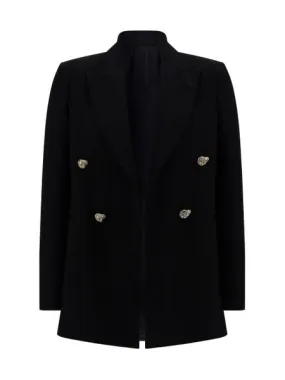 LANVIN 2024 Fashion Must-Have: Chic Black Suit Jacket for Women