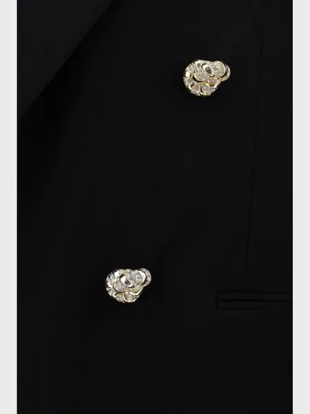 LANVIN 2024 Fashion Must-Have: Chic Black Suit Jacket for Women