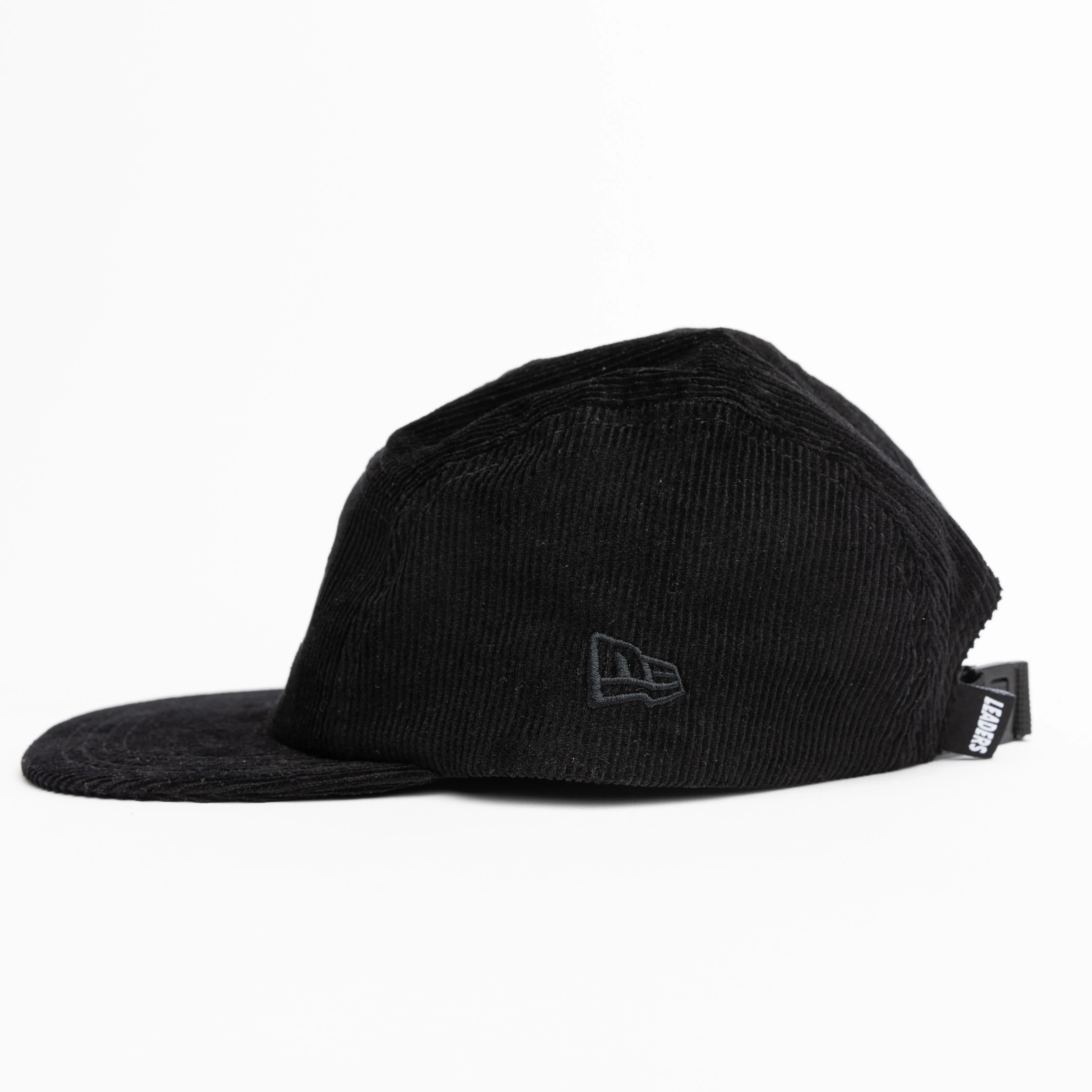 Leaders 5 Panel Hat Black