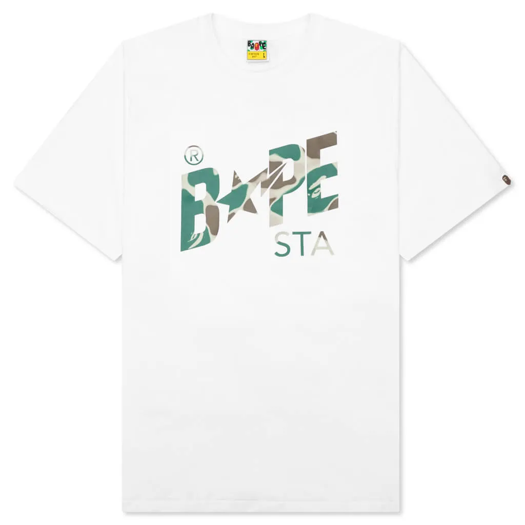 Liquid Camo Bape Sta Logo Tee - White