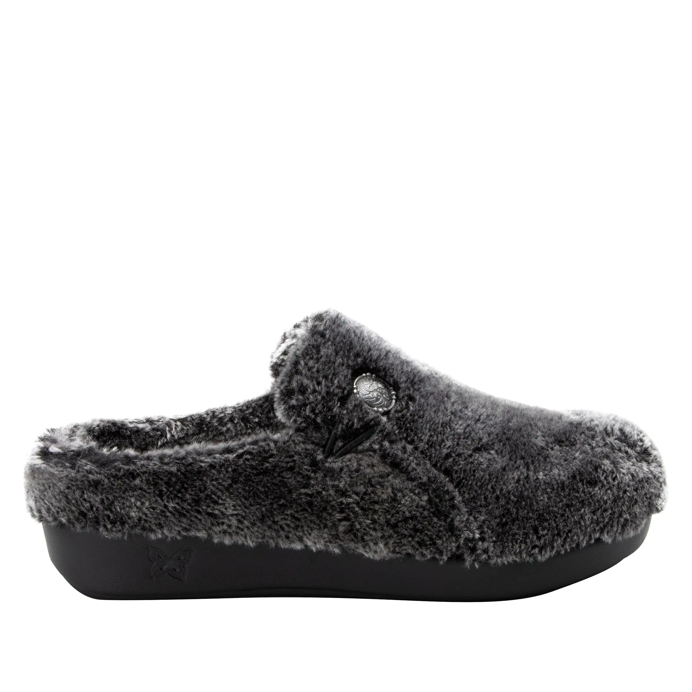 Loungeree Frosty Black Slipper