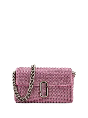 Marc Jacobs The Rhinestone J Marc Mini Shoulder Bag in Petal Pink