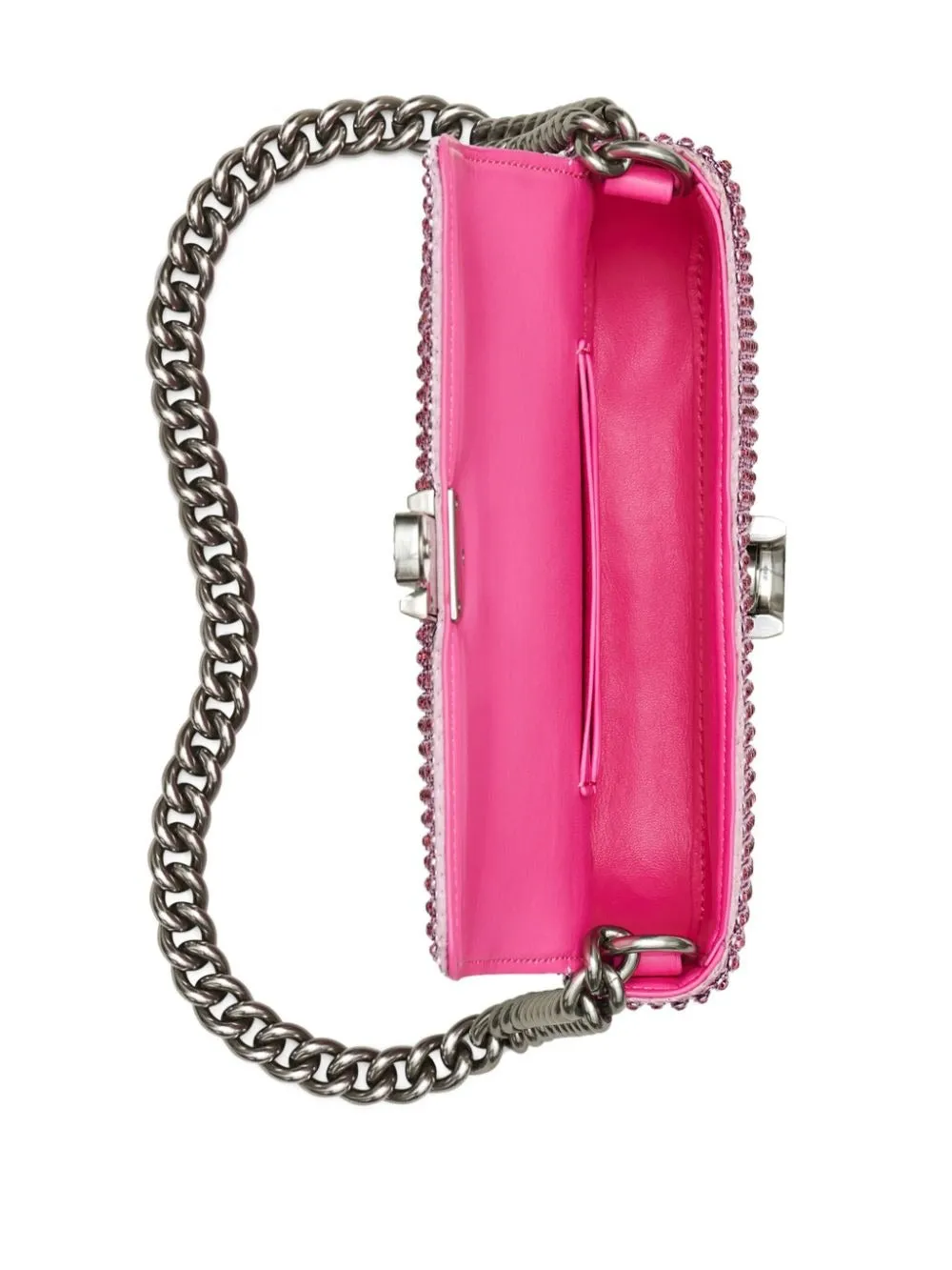 Marc Jacobs The Rhinestone J Marc Mini Shoulder Bag in Petal Pink