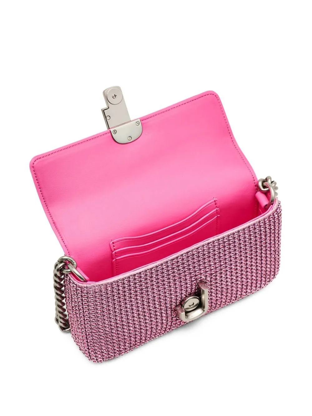 Marc Jacobs The Rhinestone J Marc Mini Shoulder Bag in Petal Pink