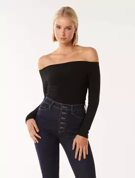 Marielle High Bardot Top