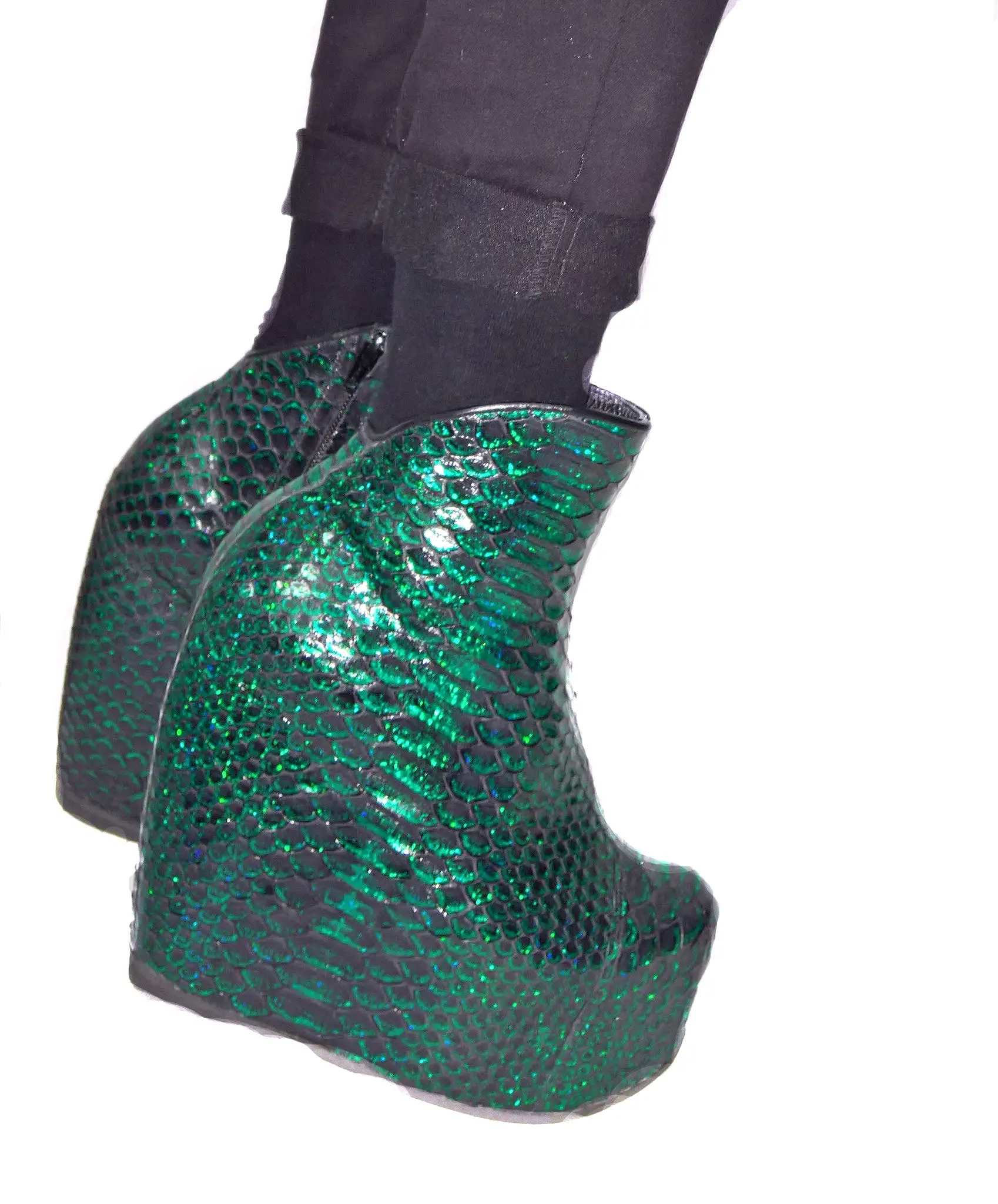 MERMAID Platform Wedge Boots