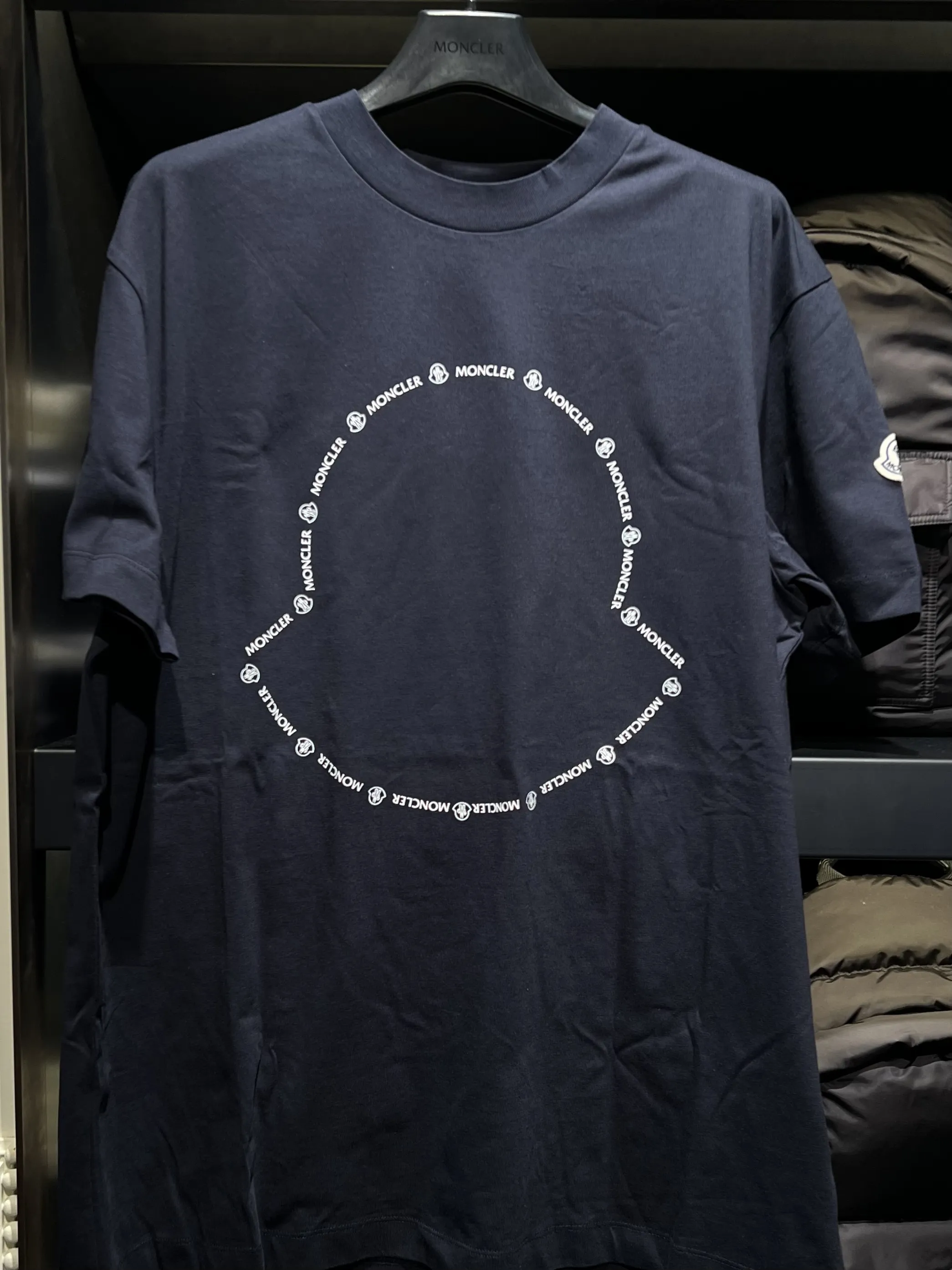 MONCLER  |U-Neck Cotton Logo Outlet FX Advantage / Exclusive T-Shirts