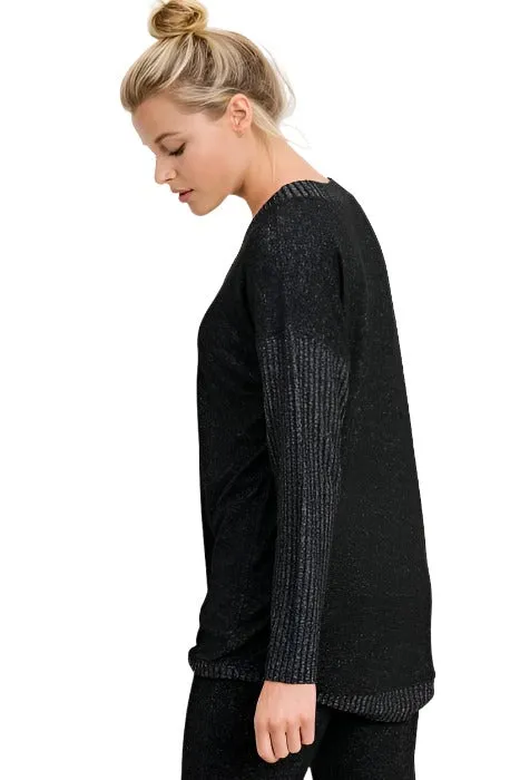 Mono B V Neck Hacci Sweater KT11253