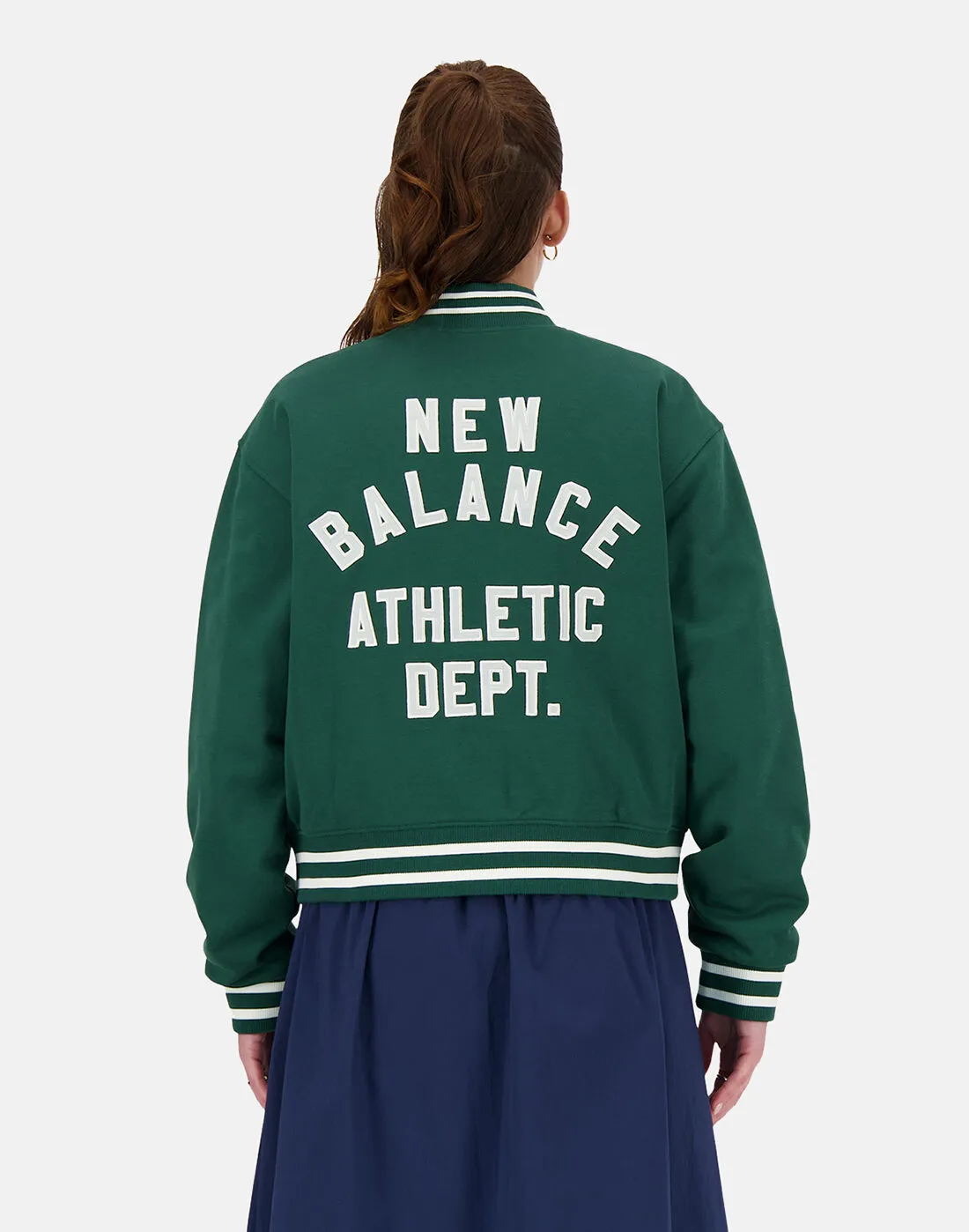 New Balance Womens Sportswear Greatest Hits Varsity Jacket