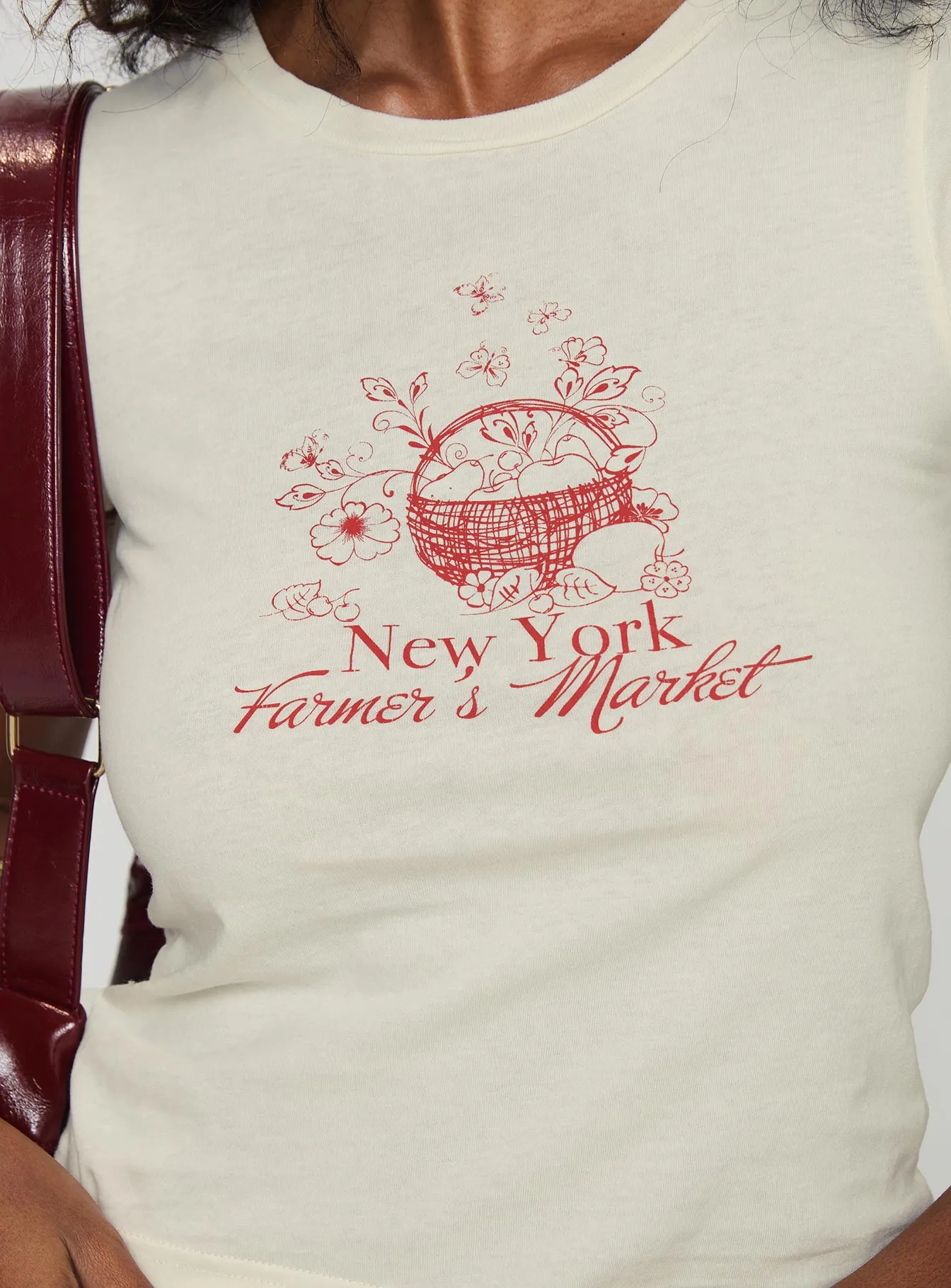 NYC Farmers Market Tee White