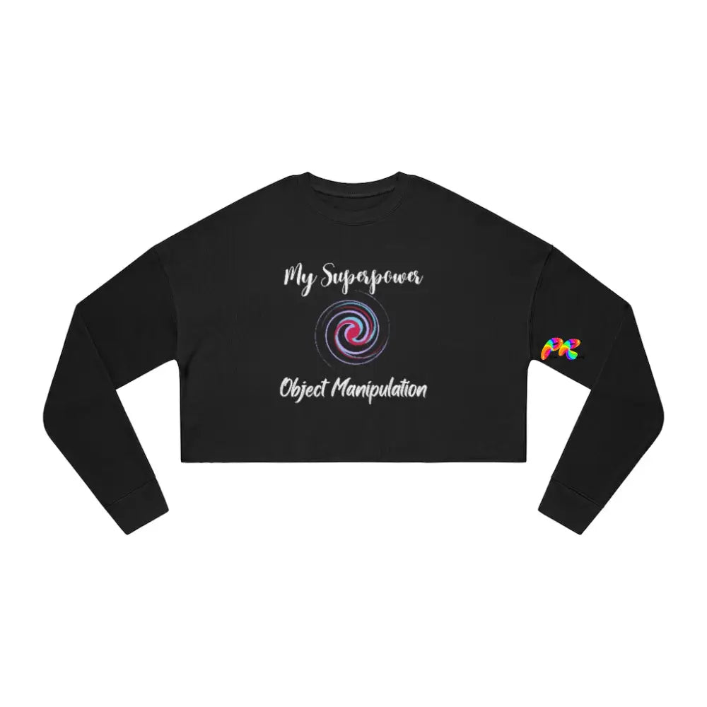 Object Manipulation Cropped Sweatshirt