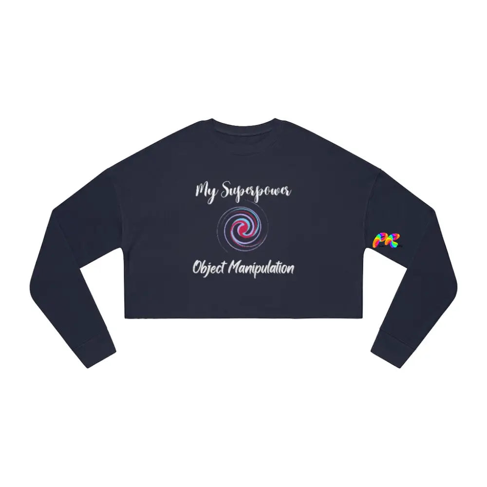 Object Manipulation Cropped Sweatshirt