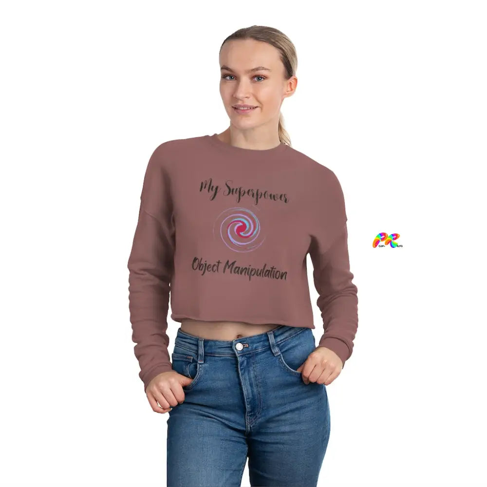 Object Manipulation Cropped Sweatshirt