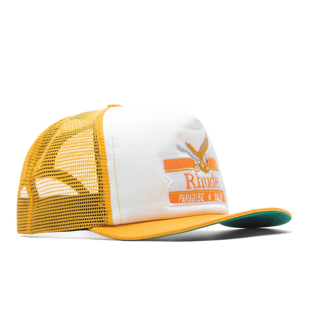 Paradise Valley Twill Trucker Hat - Mustard