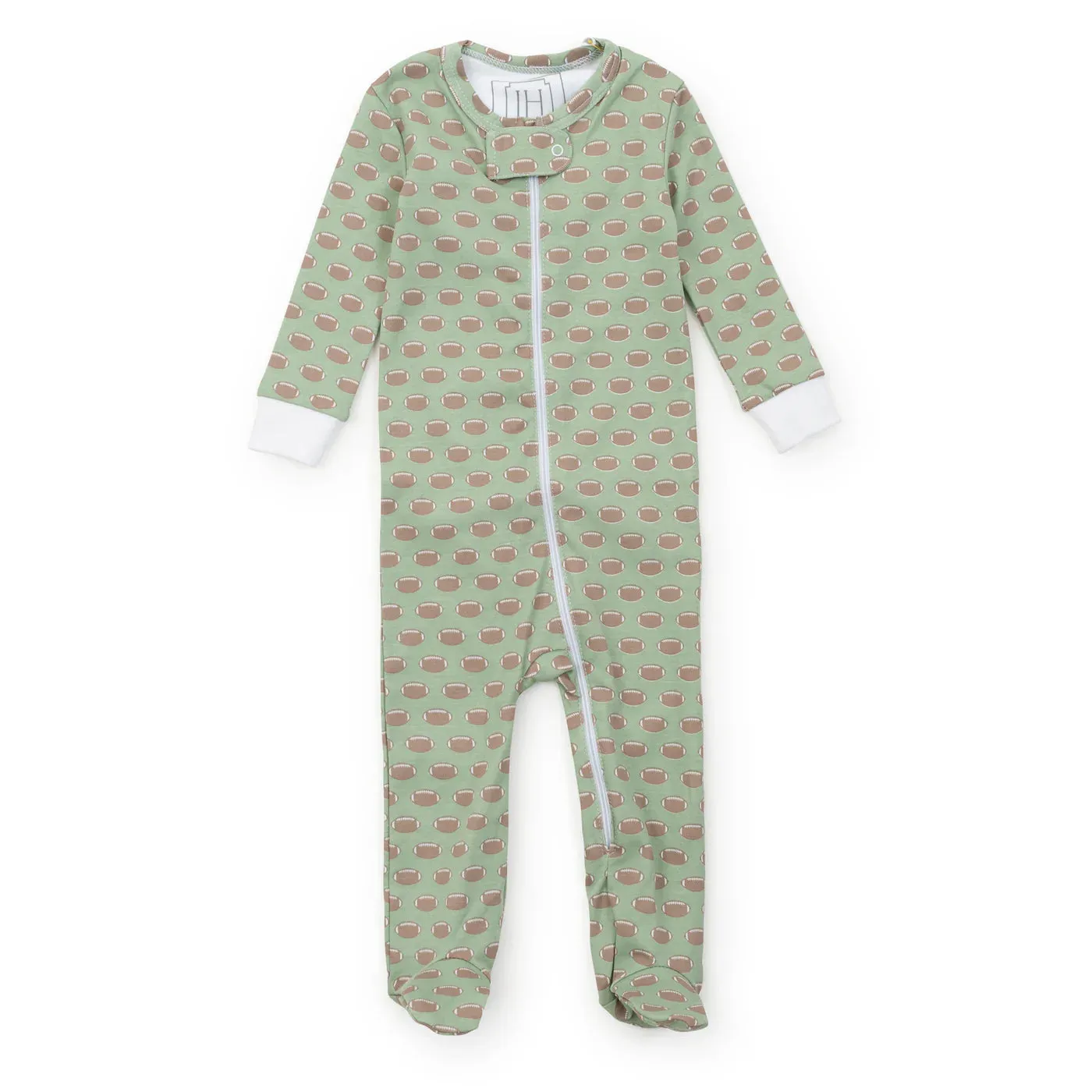 Parker Boys' Zipper Pajama - Football