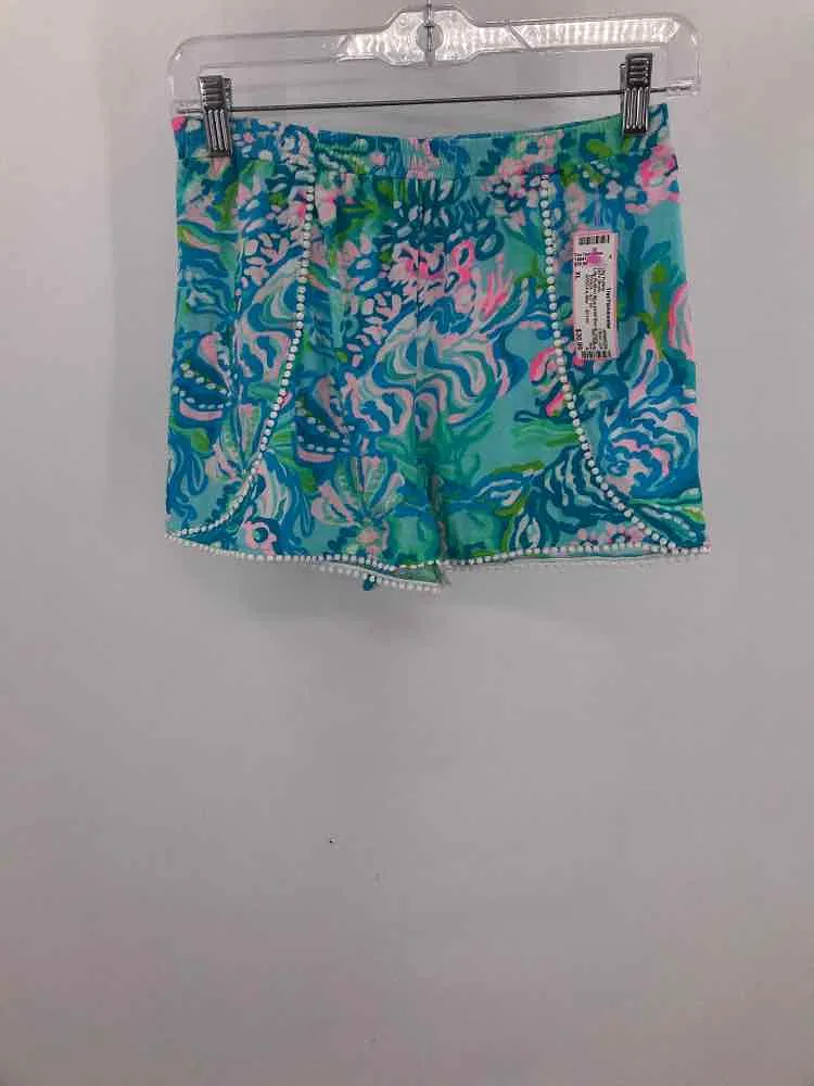 Pre-Owned Lilly Pulitzer Blue Child Size XL Girl's Shorts