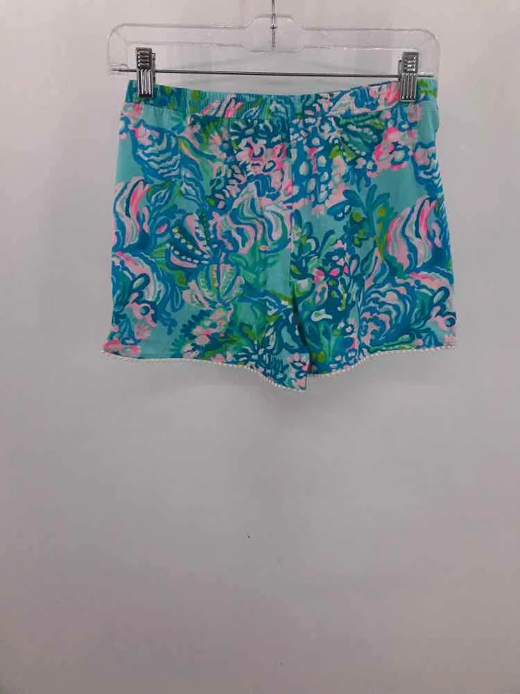 Pre-Owned Lilly Pulitzer Blue Child Size XL Girl's Shorts