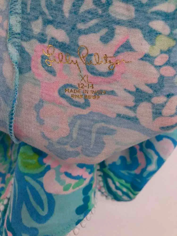 Pre-Owned Lilly Pulitzer Blue Child Size XL Girl's Shorts