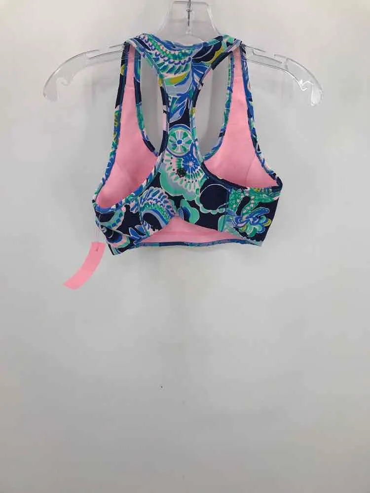 Pre-Owned Lilly Pulitzer Luxletic Navy Size Small Athletic Bra