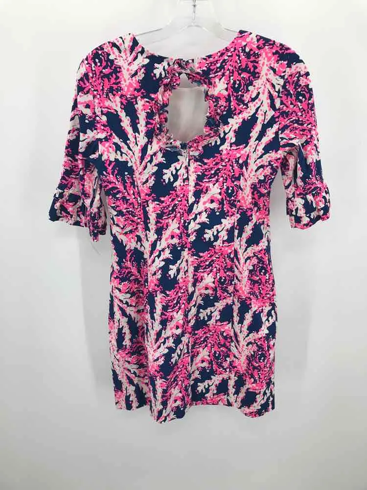 Pre-Owned Lilly Pulitzer Navy Size 0 Knee Length Long Sleeve Dress