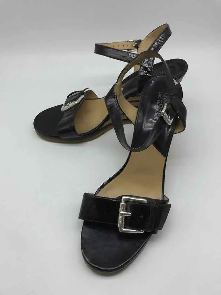 Pre-Owned MICHAEL Michael Kors Black Size 11 Wedge Sandals