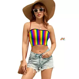 Pride Striped Tube Top