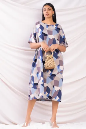 Printed Oversized Dress