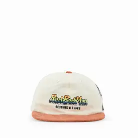 Records & Tapes 6 Panel Cap Natural White