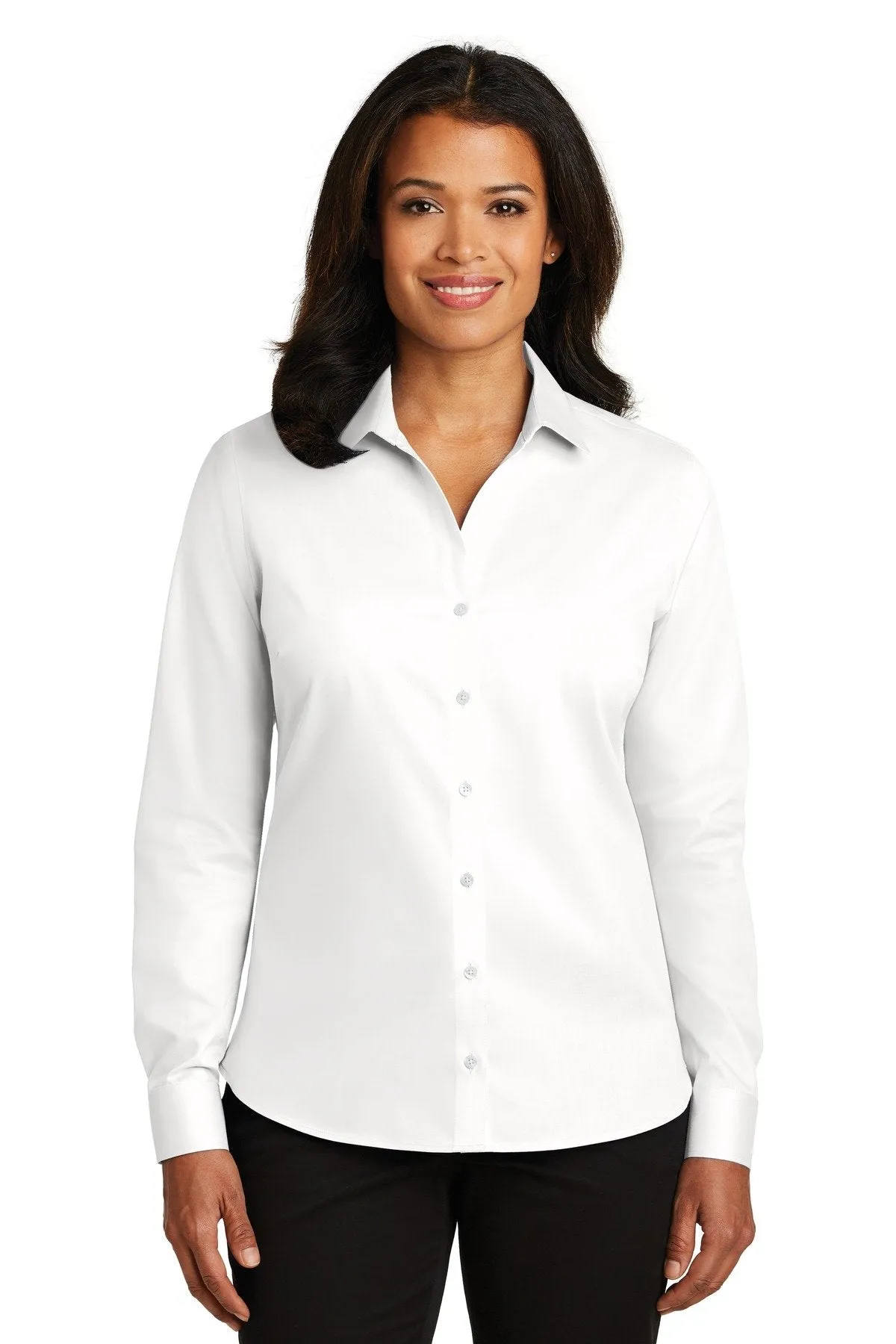 Red House Ladies Non-Iron Twill Shirt RH79 White