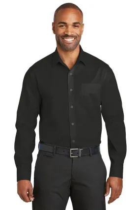 Red House Slim Fit Non-Iron Twill Shirt RH80 Black