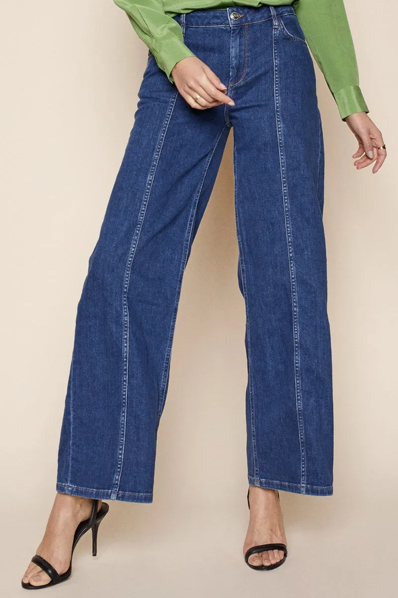 Reem Mila Jeans | Dark Blue | Jeans fra Mos Mosh