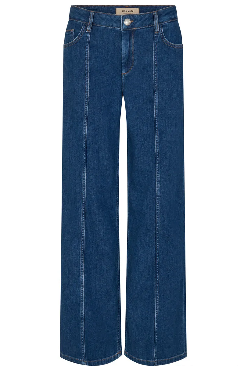 Reem Mila Jeans | Dark Blue | Jeans fra Mos Mosh