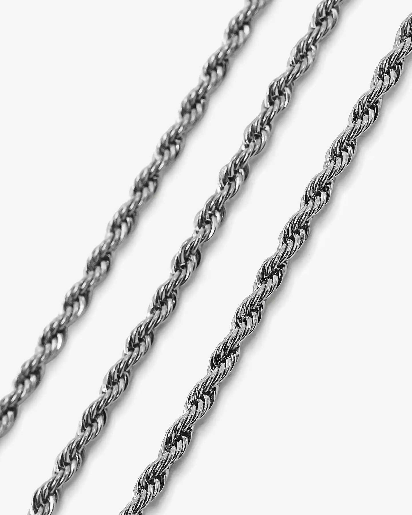 Saint Morta 2mm Rope Chain White Gold