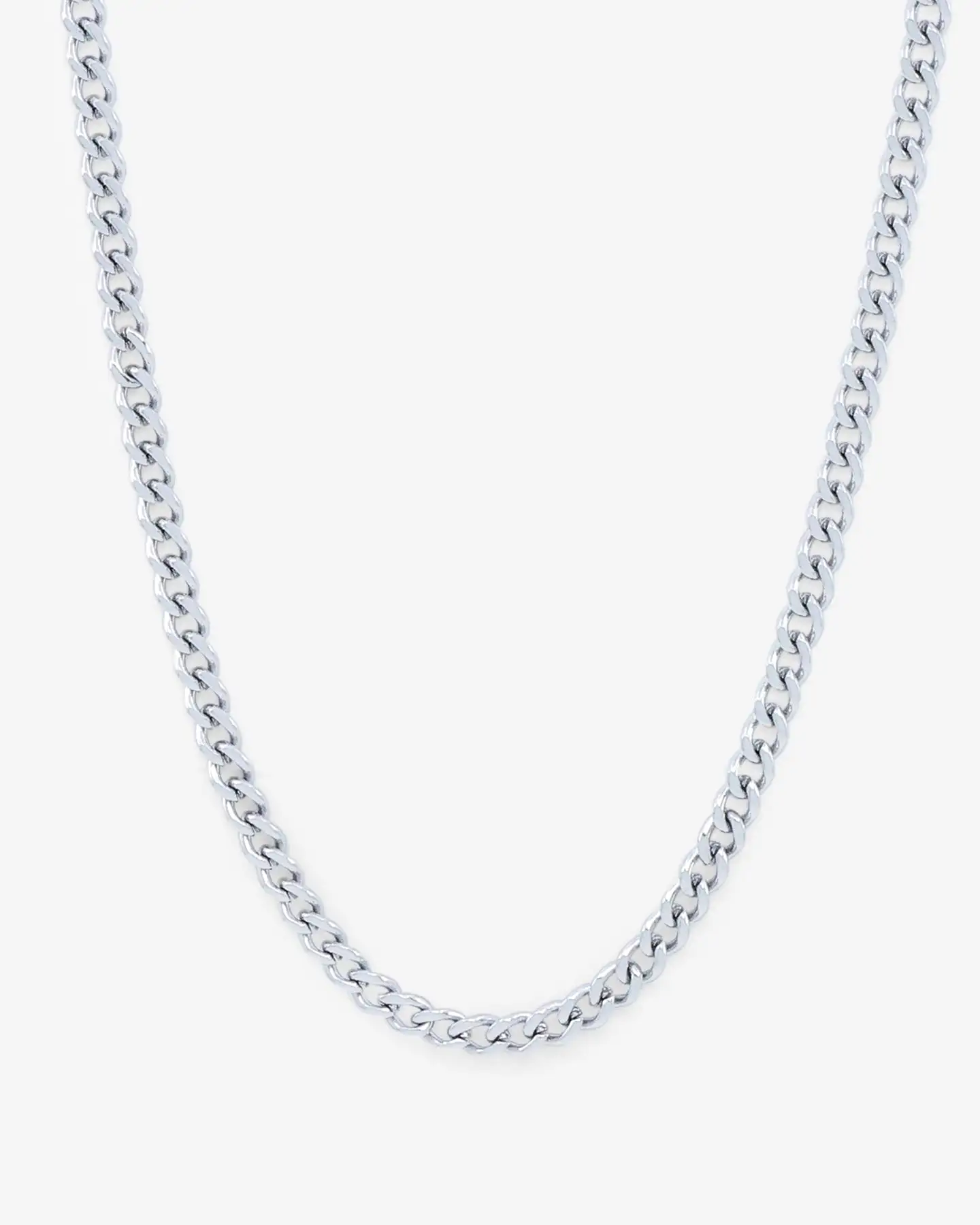 Saint Morta 3mm Micro Cuban Chain White Gold