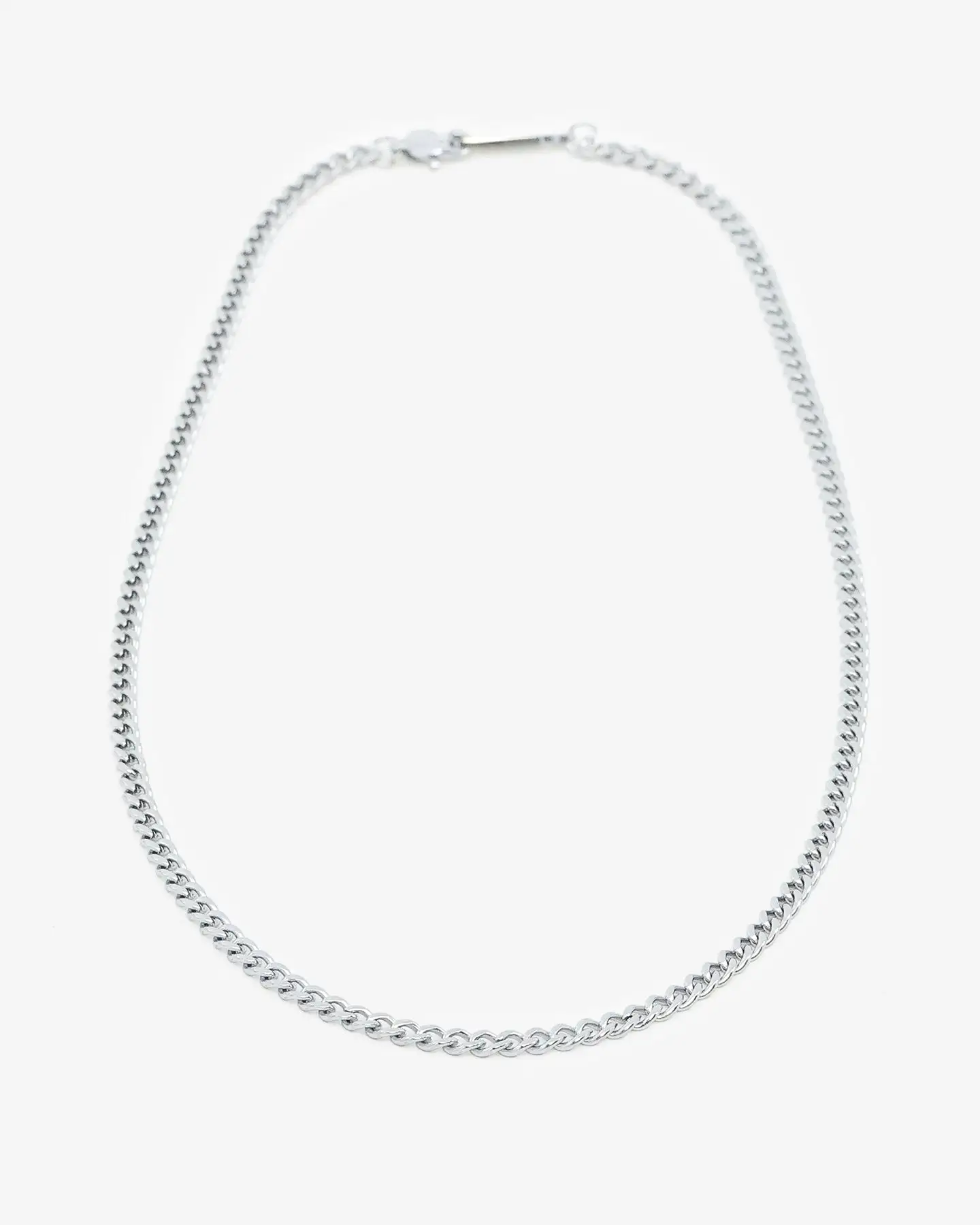 Saint Morta 3mm Micro Cuban Chain White Gold