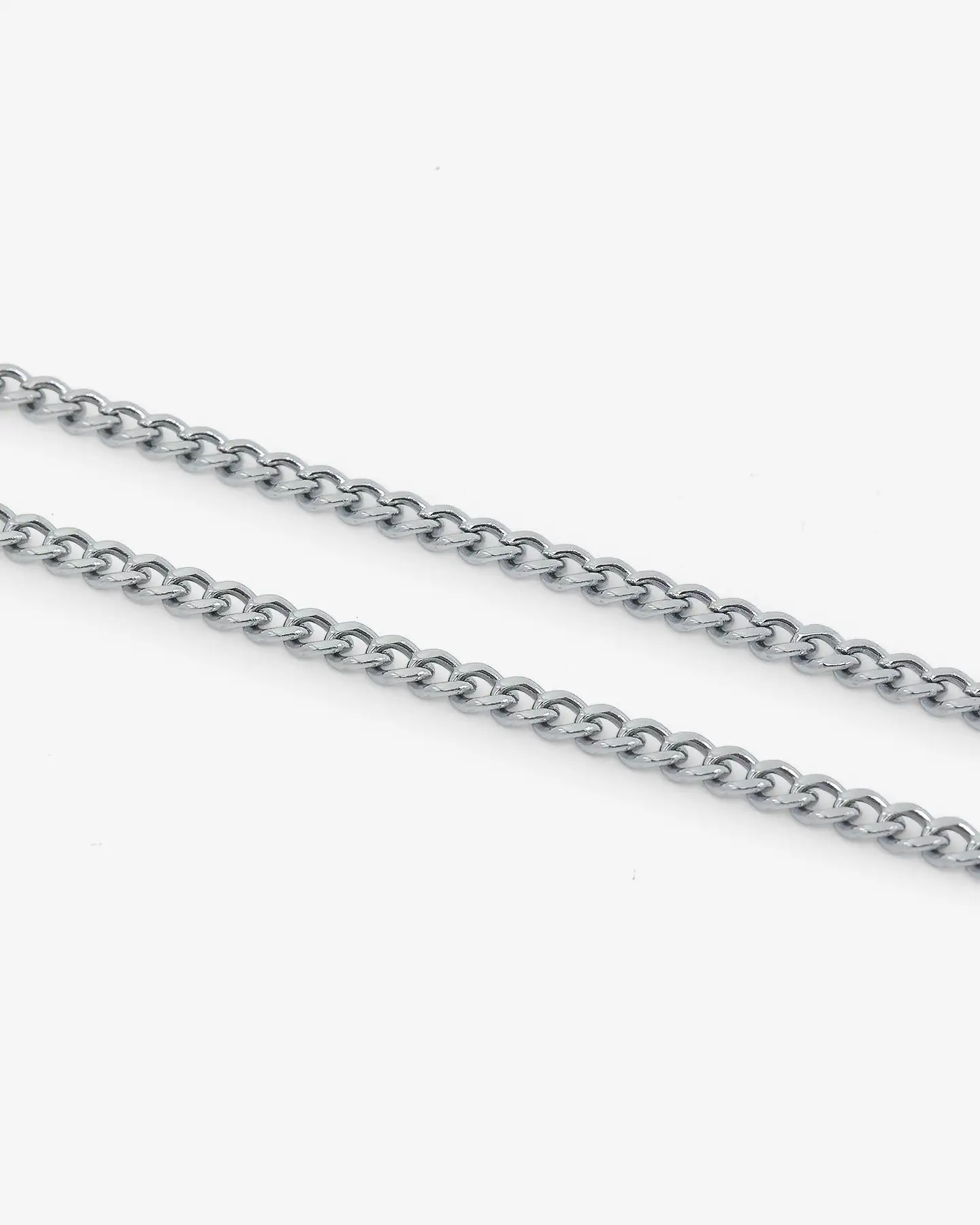 Saint Morta 3mm Micro Cuban Chain White Gold