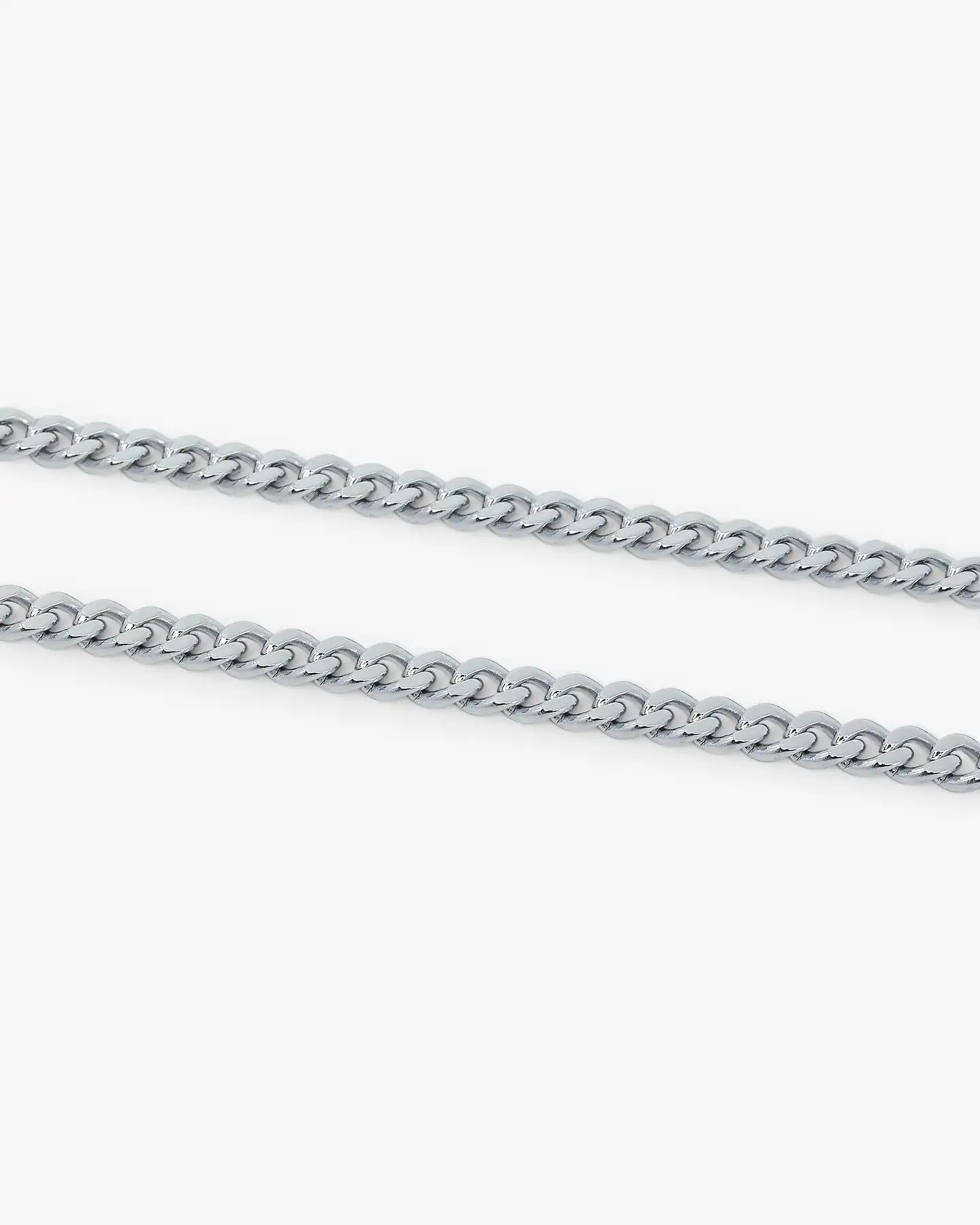 Saint Morta 5mm Cuban Chain White Gold