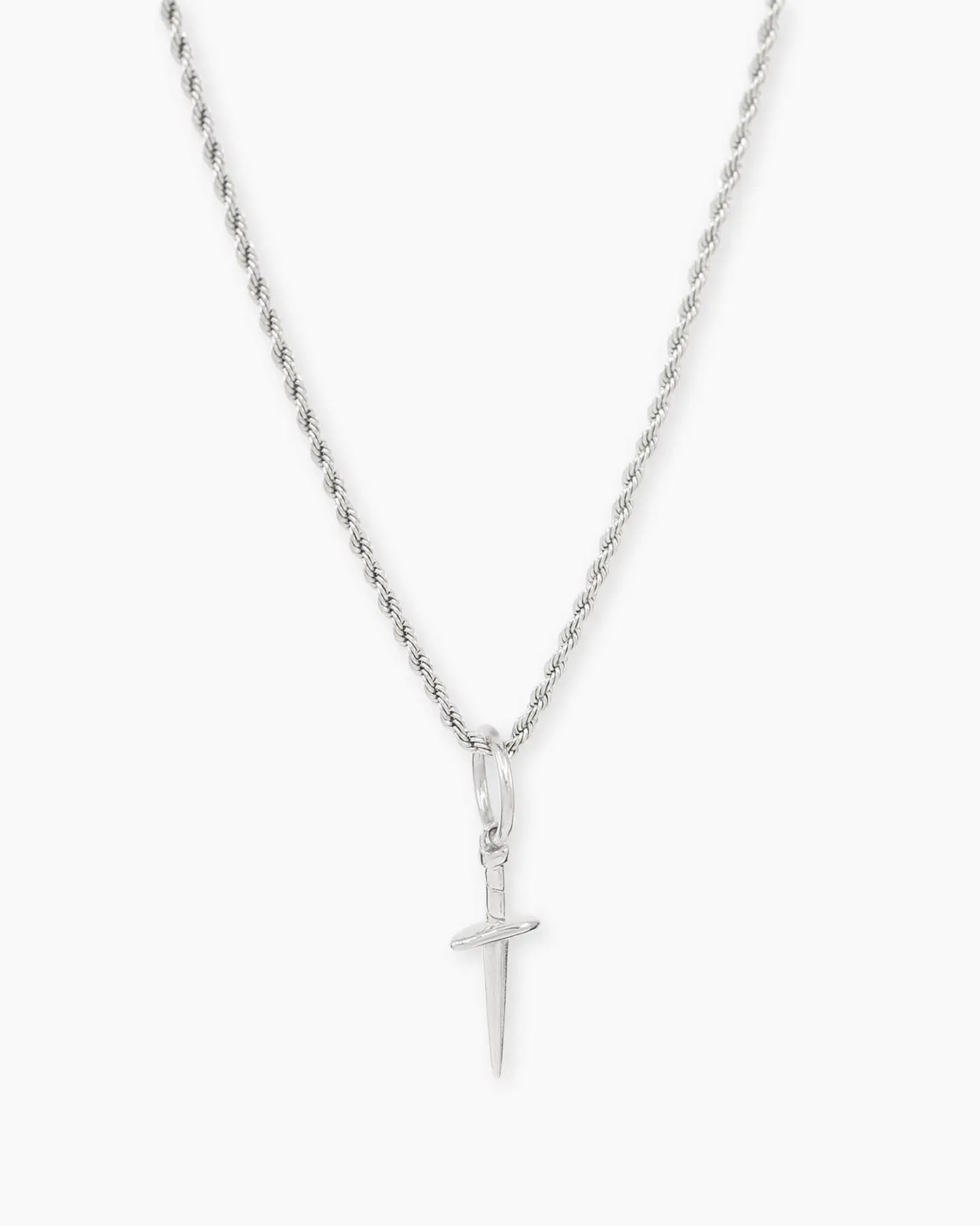 Saint Morta Dagger Pendant White Gold