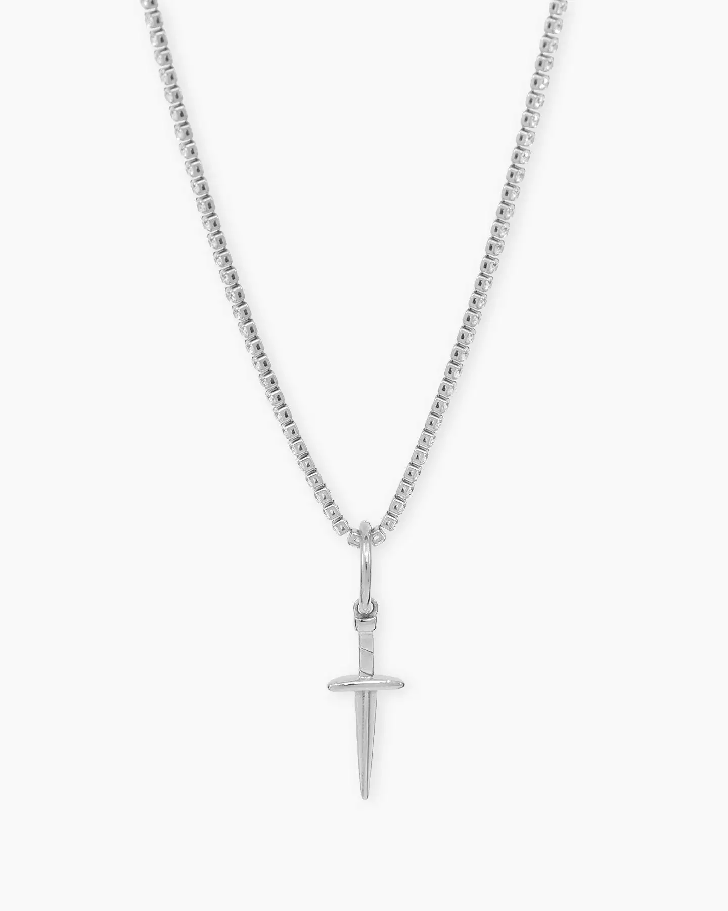 Saint Morta Dagger Pendant White Gold