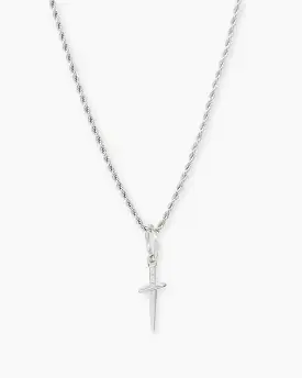 Saint Morta Dagger Pendant White Gold