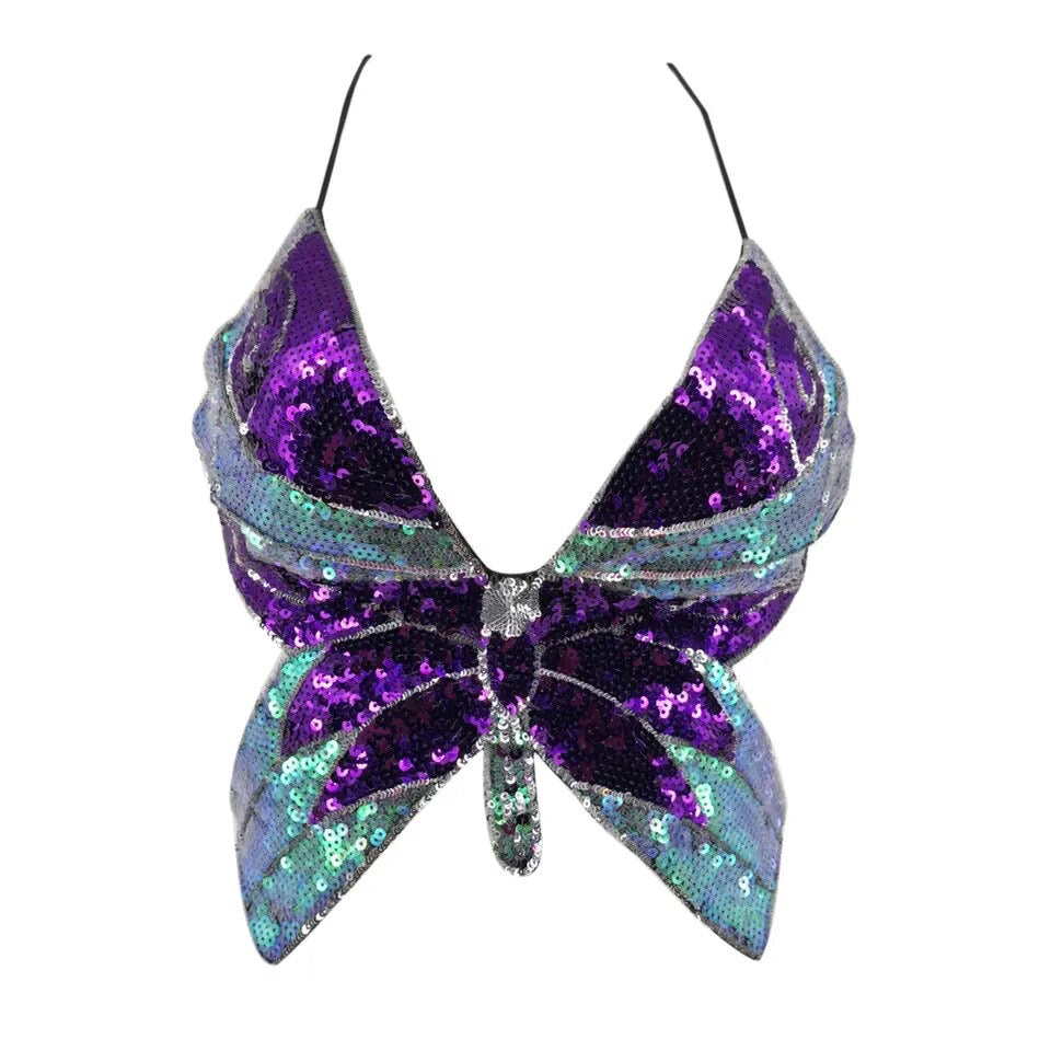 Sequin Butterfly Top