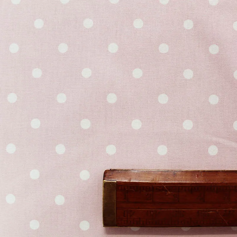 Spots Home Furnishing Fabric - Pale Blush Pink