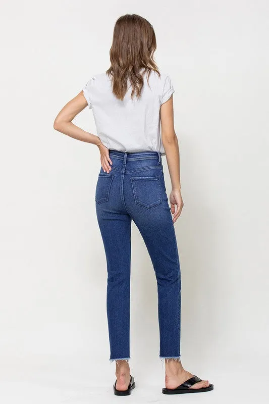 Staten Island High Rise Slim Straight Denim