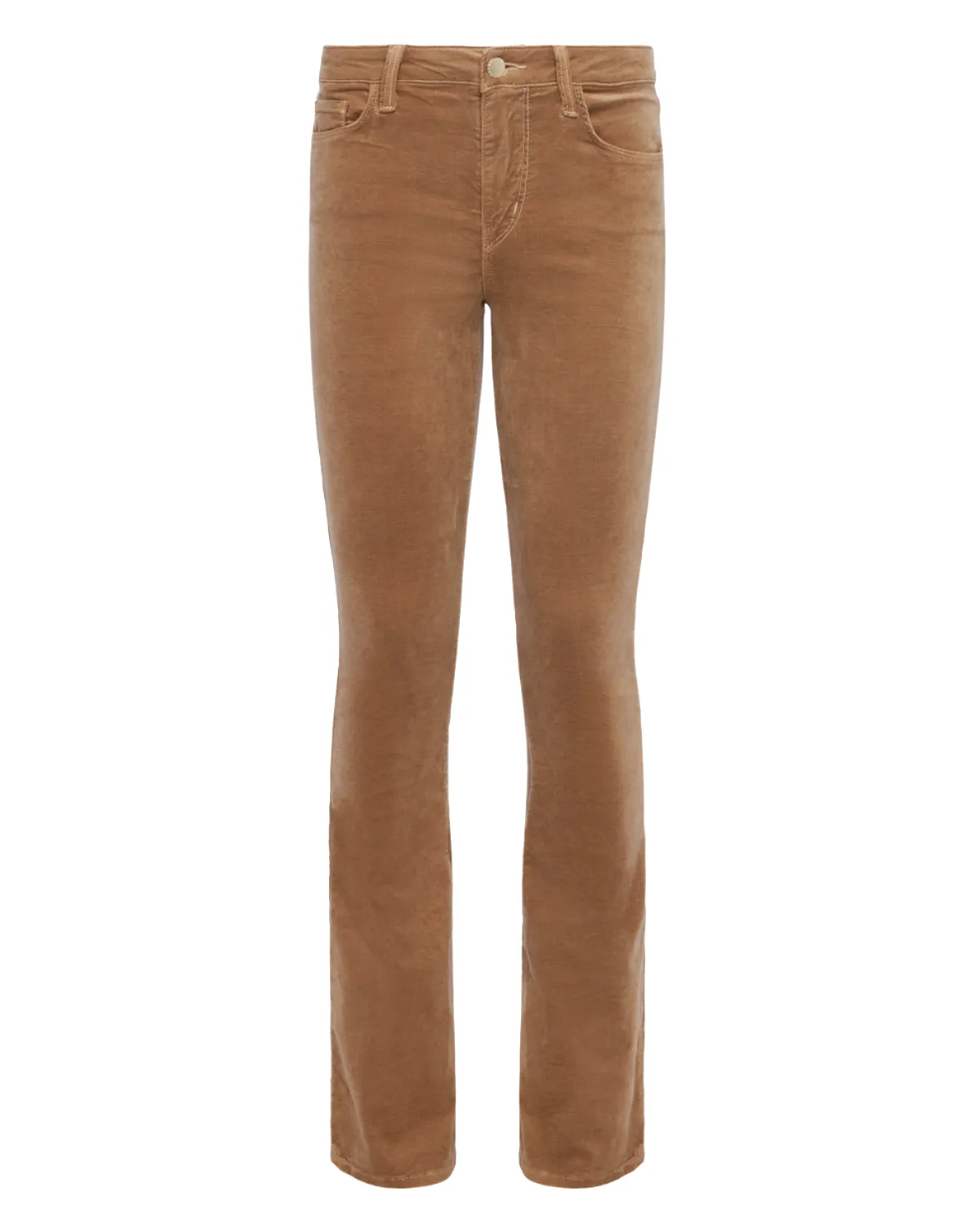 Stevie Velvet High Rise Straight Leg Denim (Dark Cappuccino)