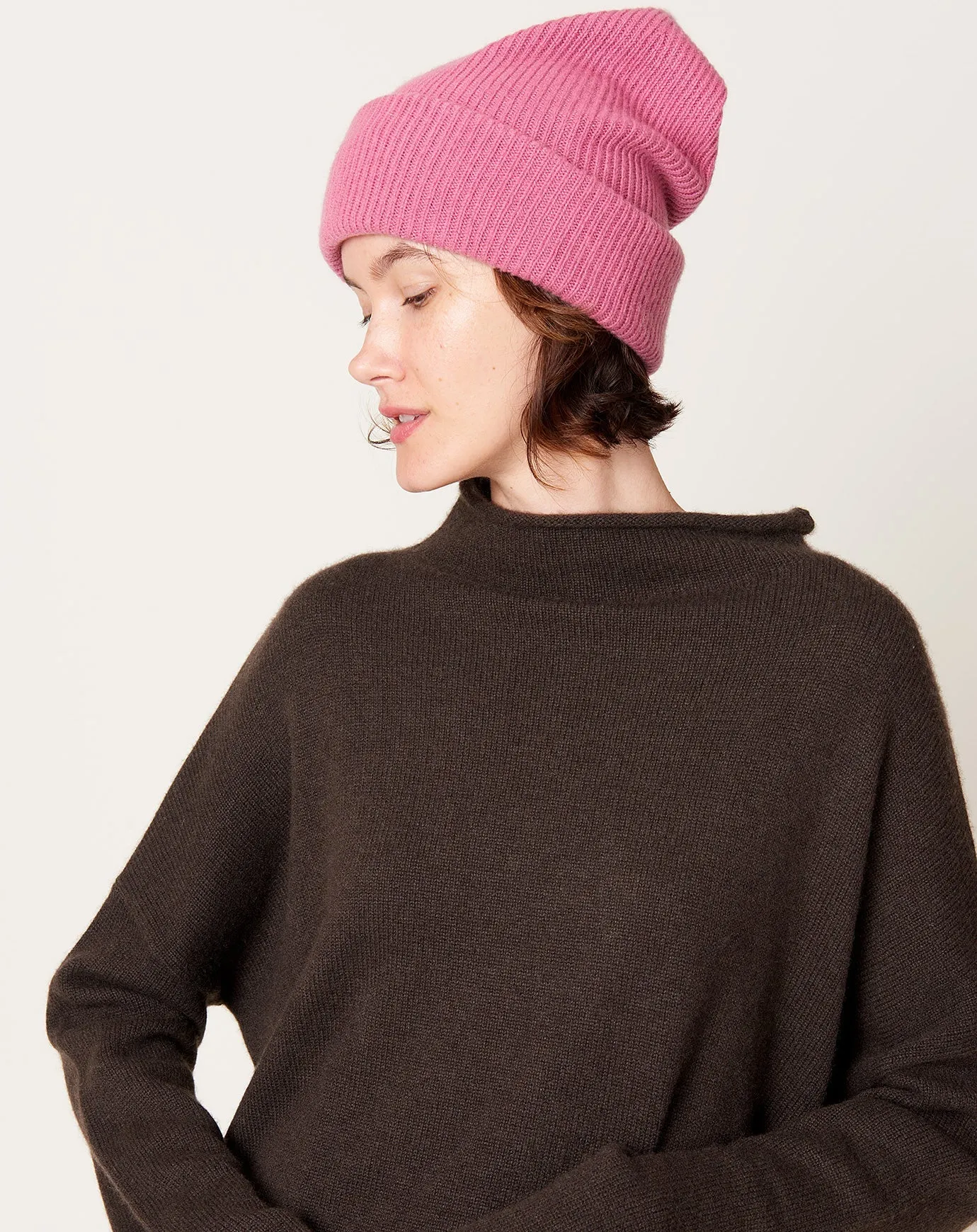 Stockholm Beanie in Rose Pink