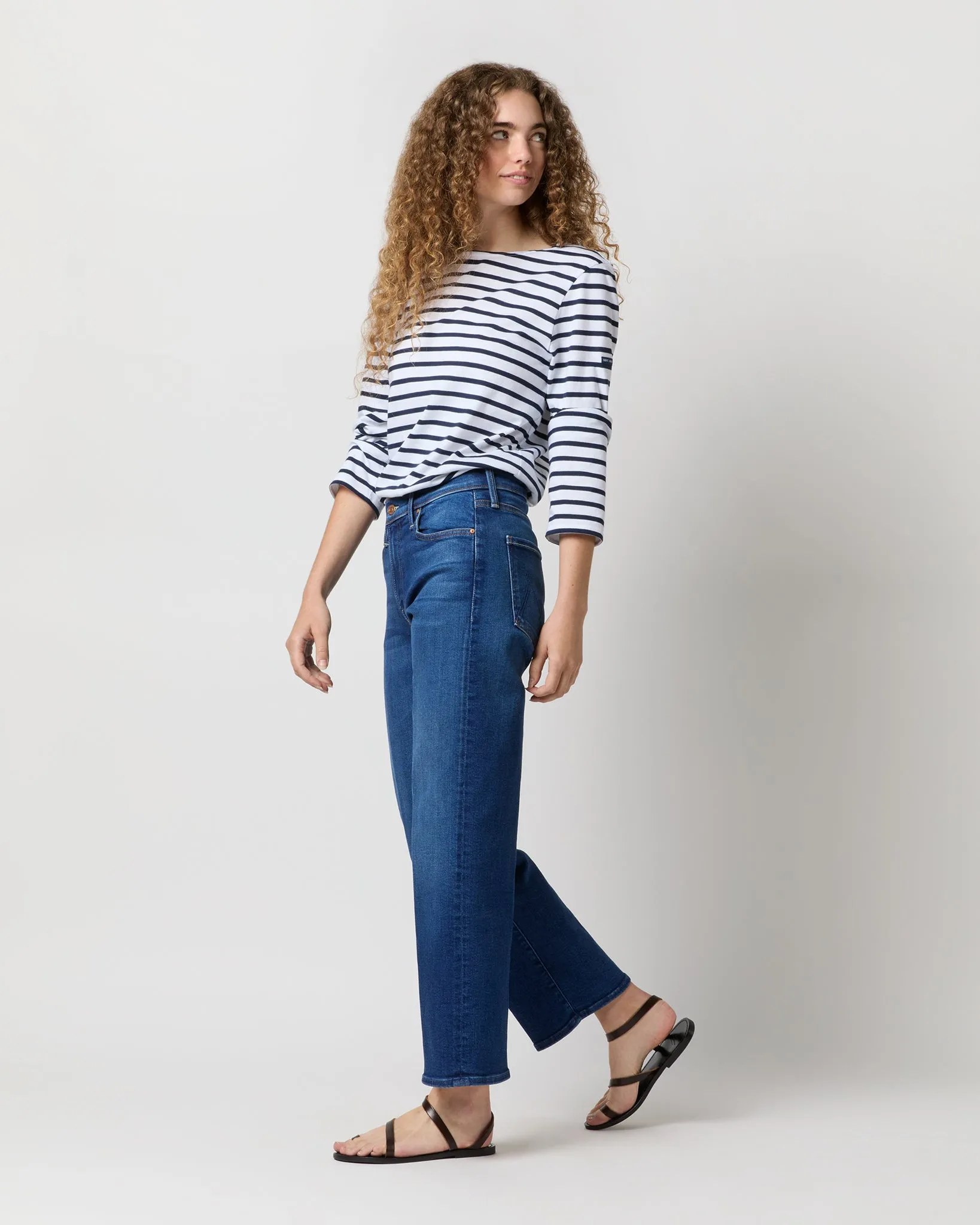 The Mid Rise Ramble Zip Ankle Jean in Coastal Colors