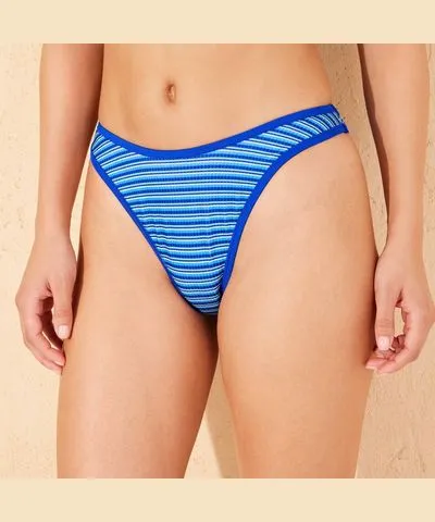 Wild Fable Women's Ribbed Textured Low-Rise Ultra High Leg Super Cheeky Bikini Bottom