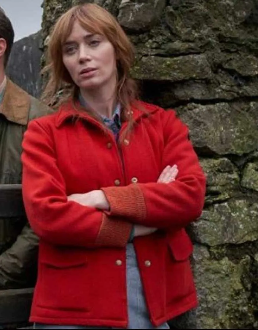 Wild Mountain Thyme Emily Blunt Jacket | Rosemary Red Jacket -Ujackets