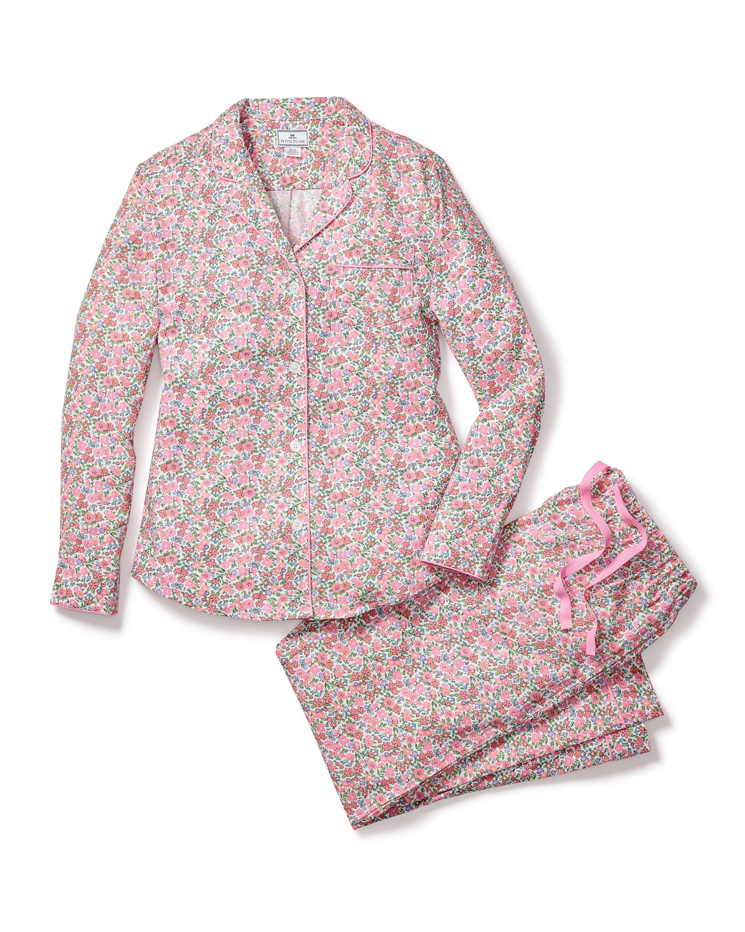 Women's Twill Pajama Set | Fleurs de Rose